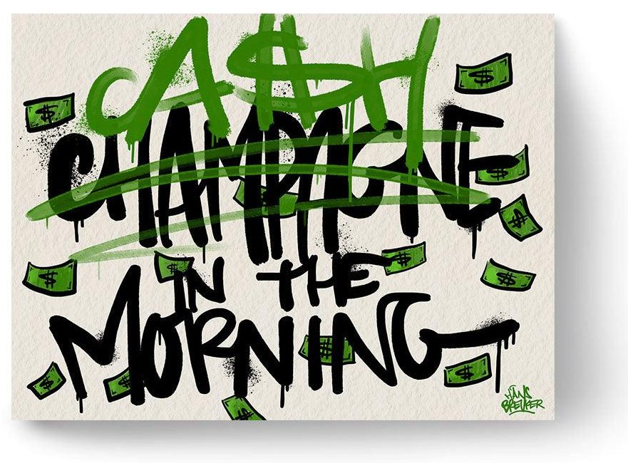 Kein Champagner, sondern Bargeld am Morgen