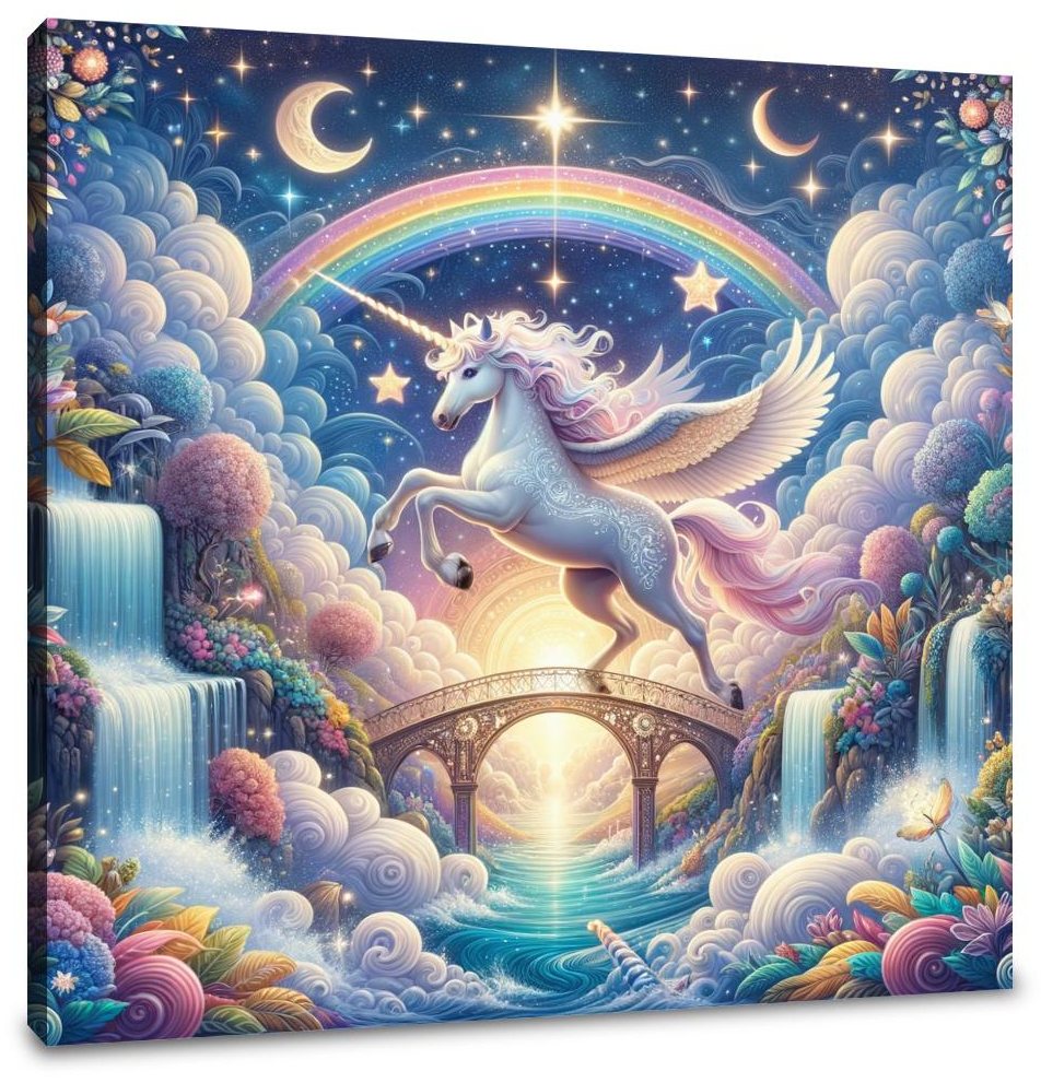 Magical Unicorn Enchantment Canvas