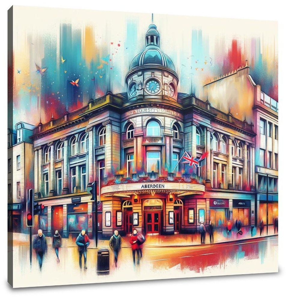Aberdeen His Majesty's Theatre Whimsy Canvas