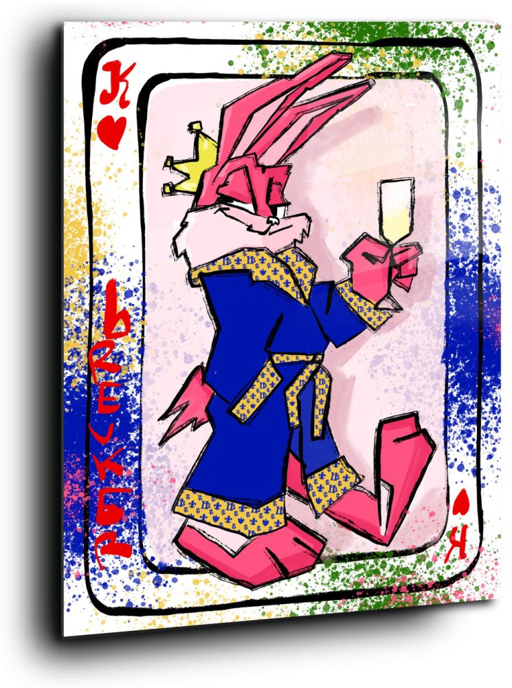 King of champagne Bunny Bad ass