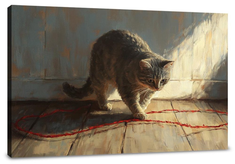 Playful Cat Canvas