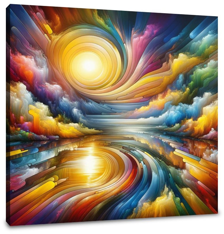 Prismatic Reflections Canvas