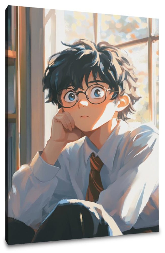 Dreamy Student Window Canvas