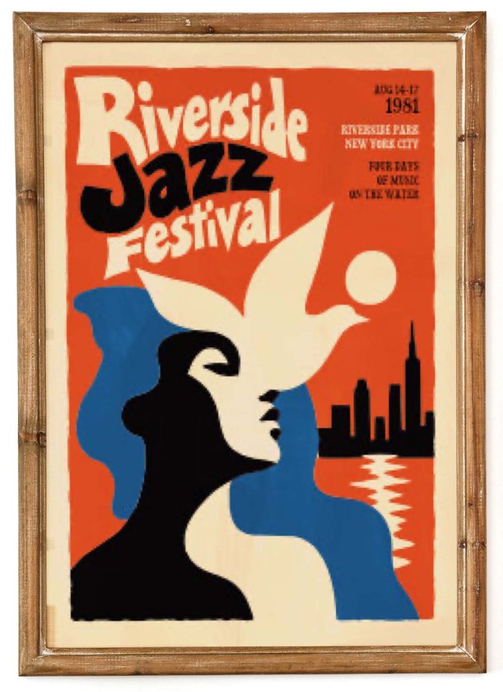 Riverside Jazz Festival Poster Print