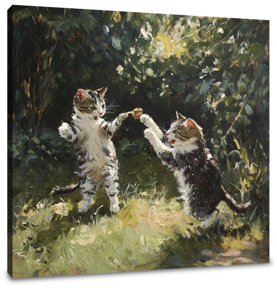 Feline Hunters Canvas