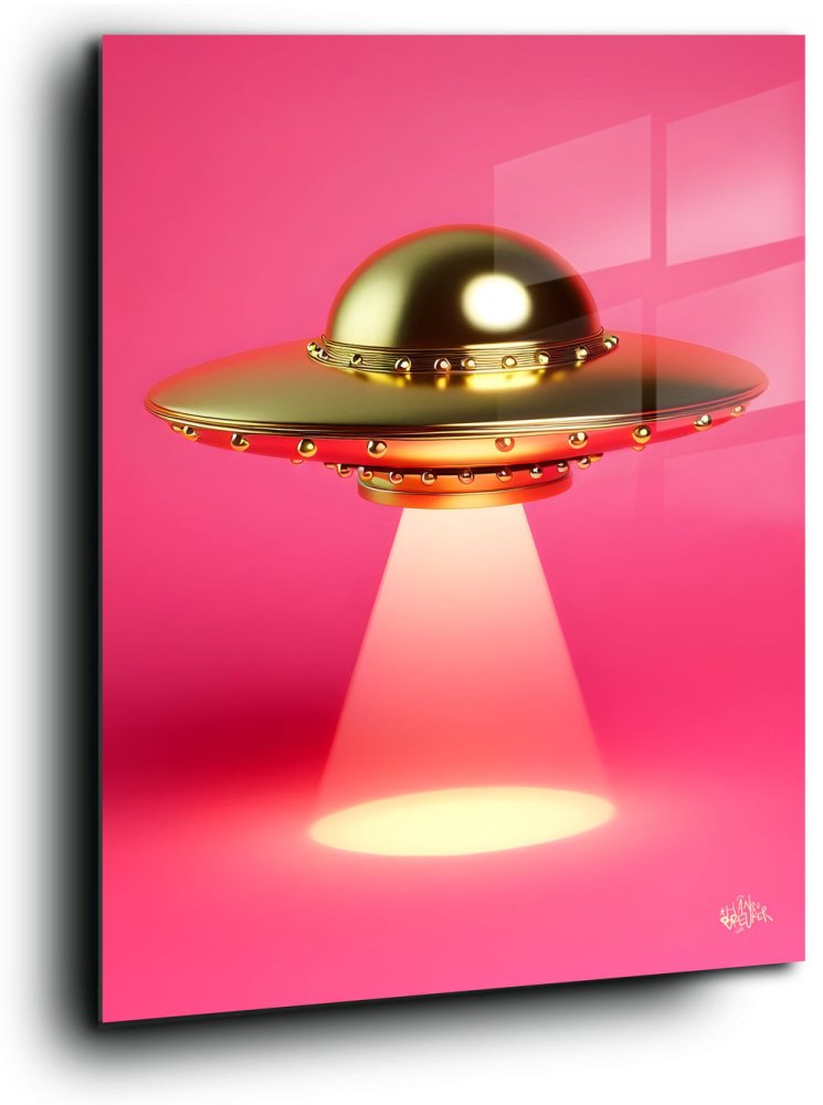 I want to believe. Gold UFO.