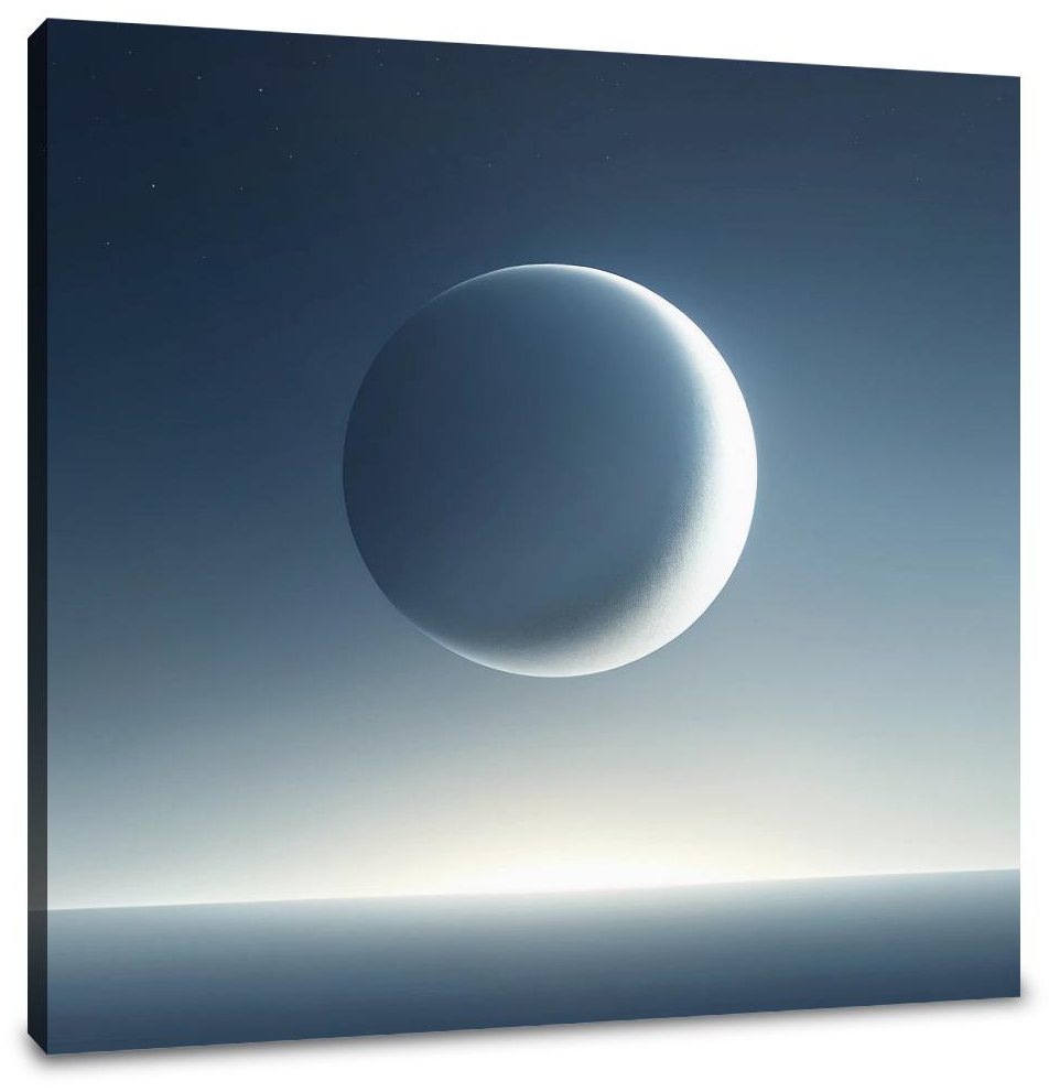 Crescent Solitude Canvas