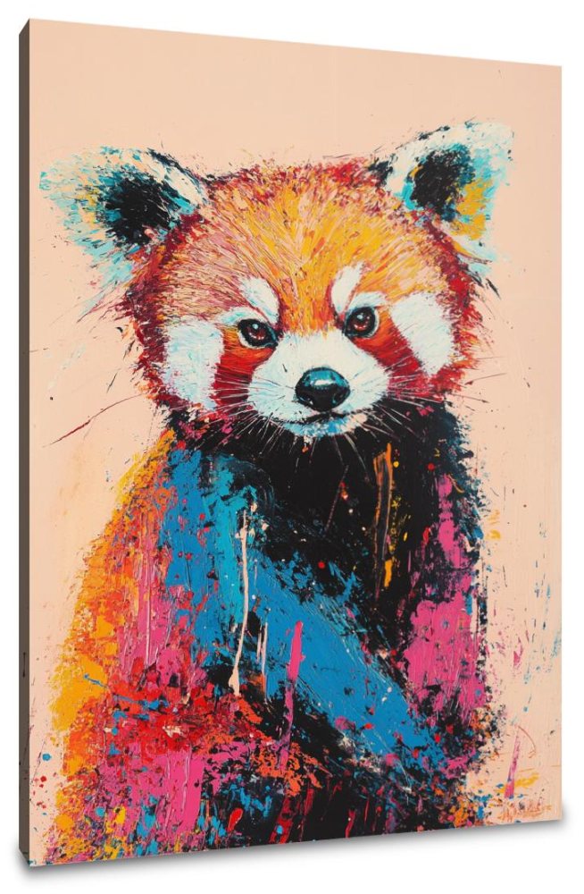 Red Panda Harmony Canvas