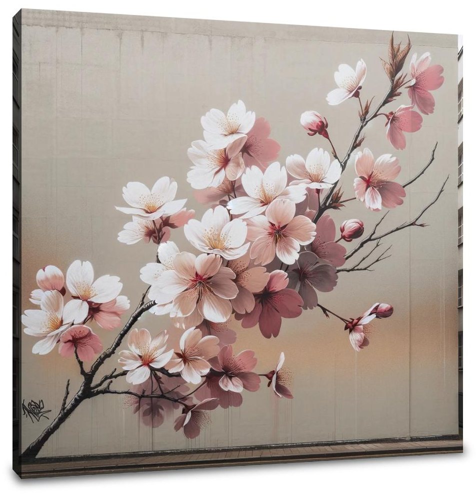 Cherry Blossom Elegance Canvas