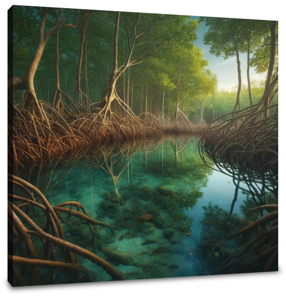 Serene Mangrove Canvas