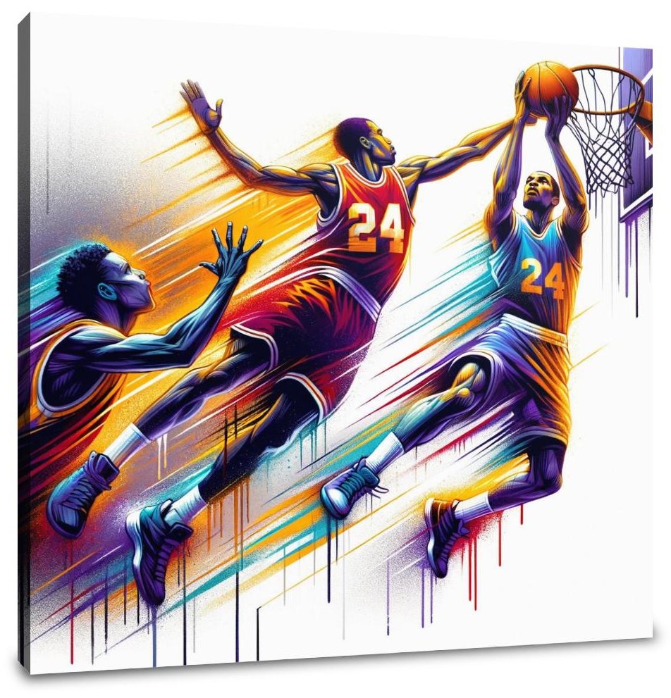 Courtside Clash Canvas