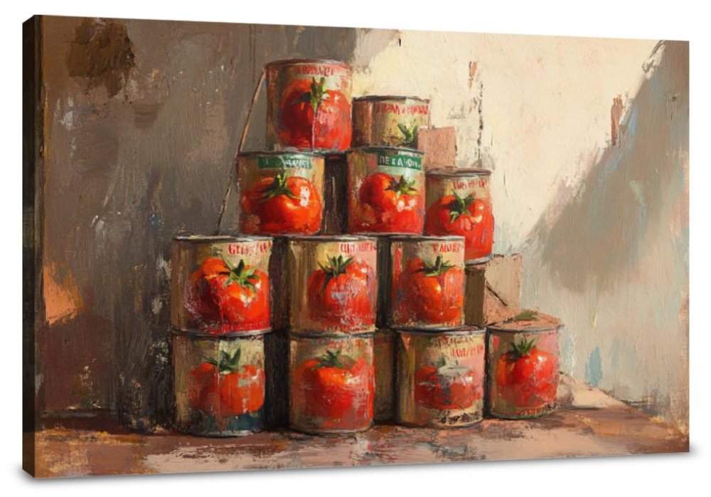 Tomato Pyramid Canvas