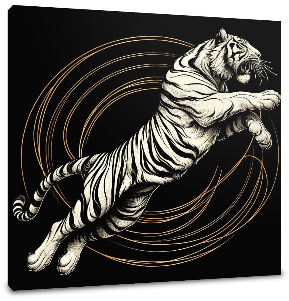Golden Leap Majesty Canvas
