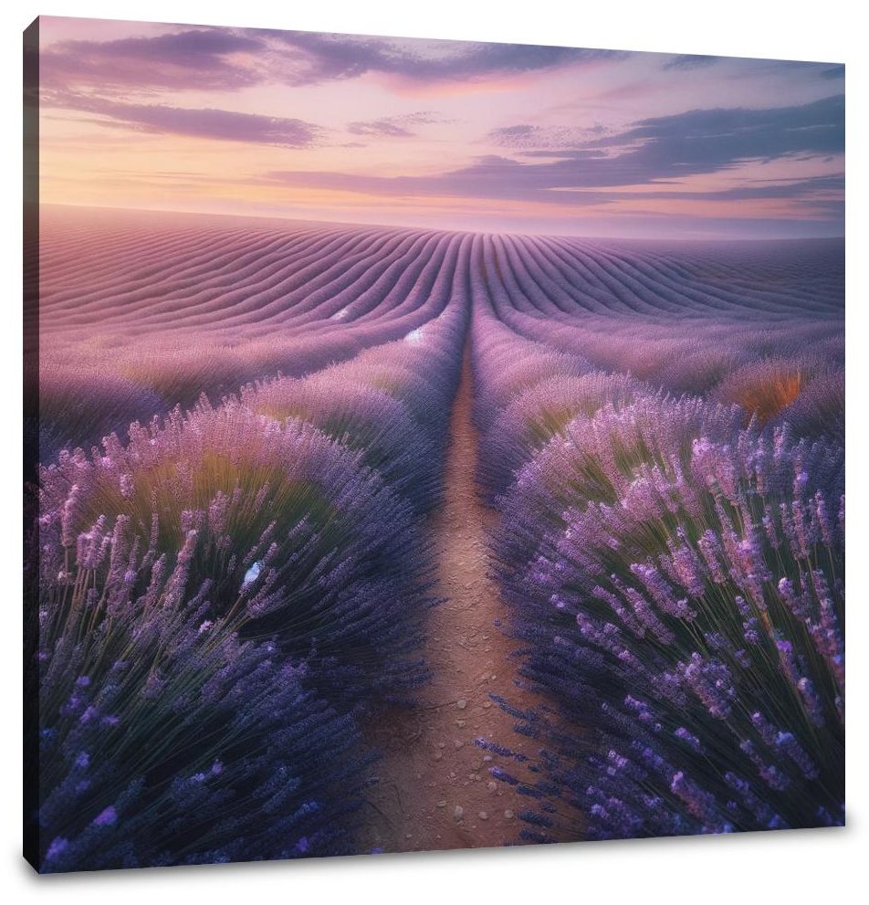 Lavender Sunset Fields Canvas