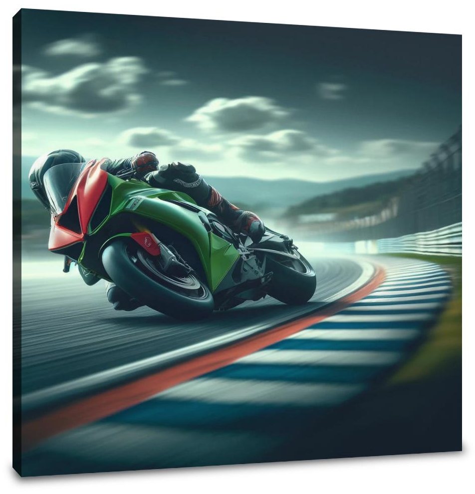 Racetrack Rush Canvas