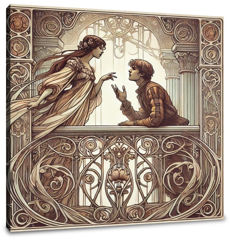 Romeo and Juliet Balcony Canvas