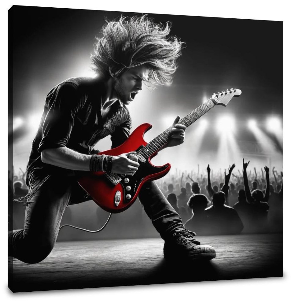 Crimson Riff Canvas