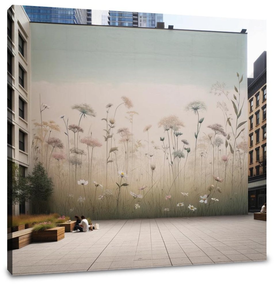 Meadow Mural Serenity Canvas