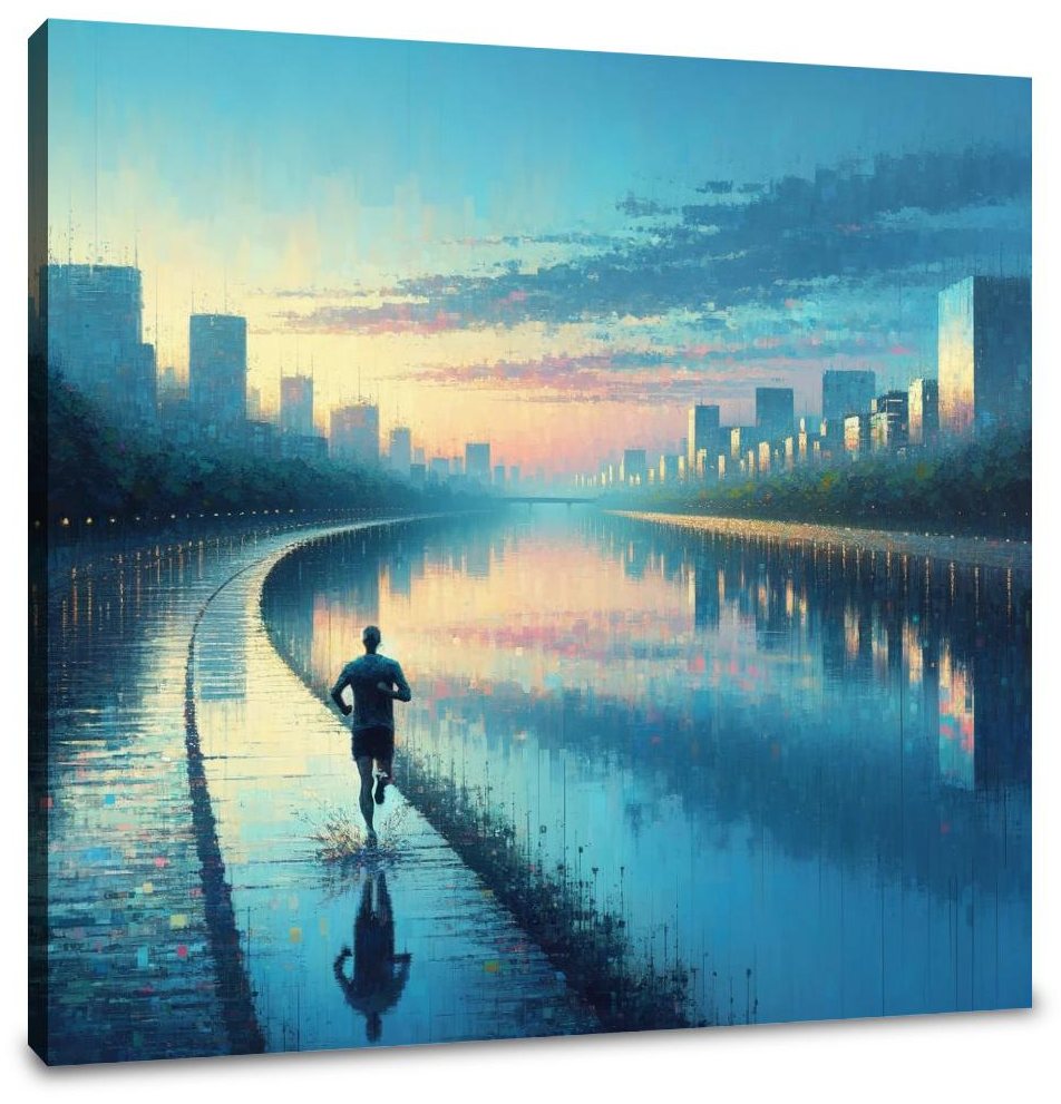 Summer Dawn Jog Serenity Canvas