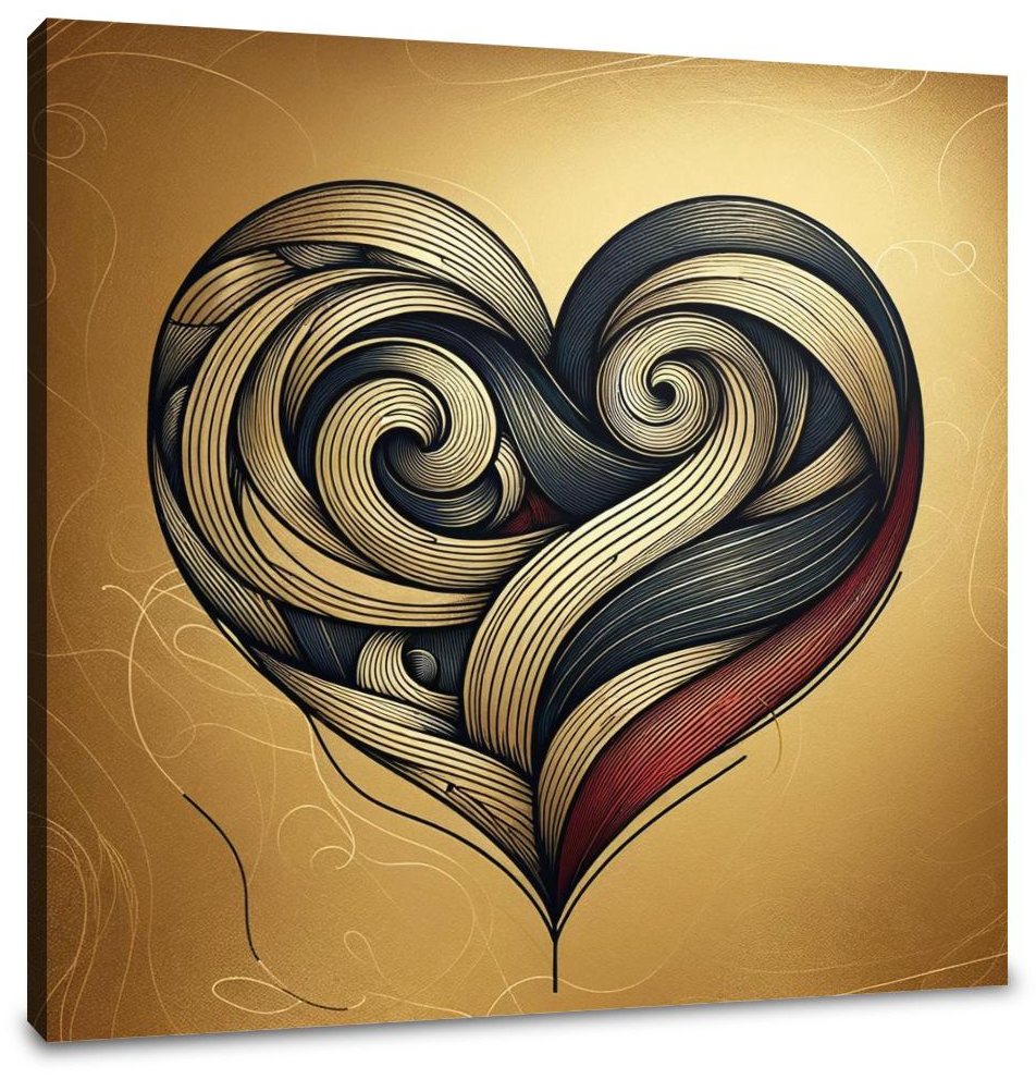 Crimson Heart Canvas