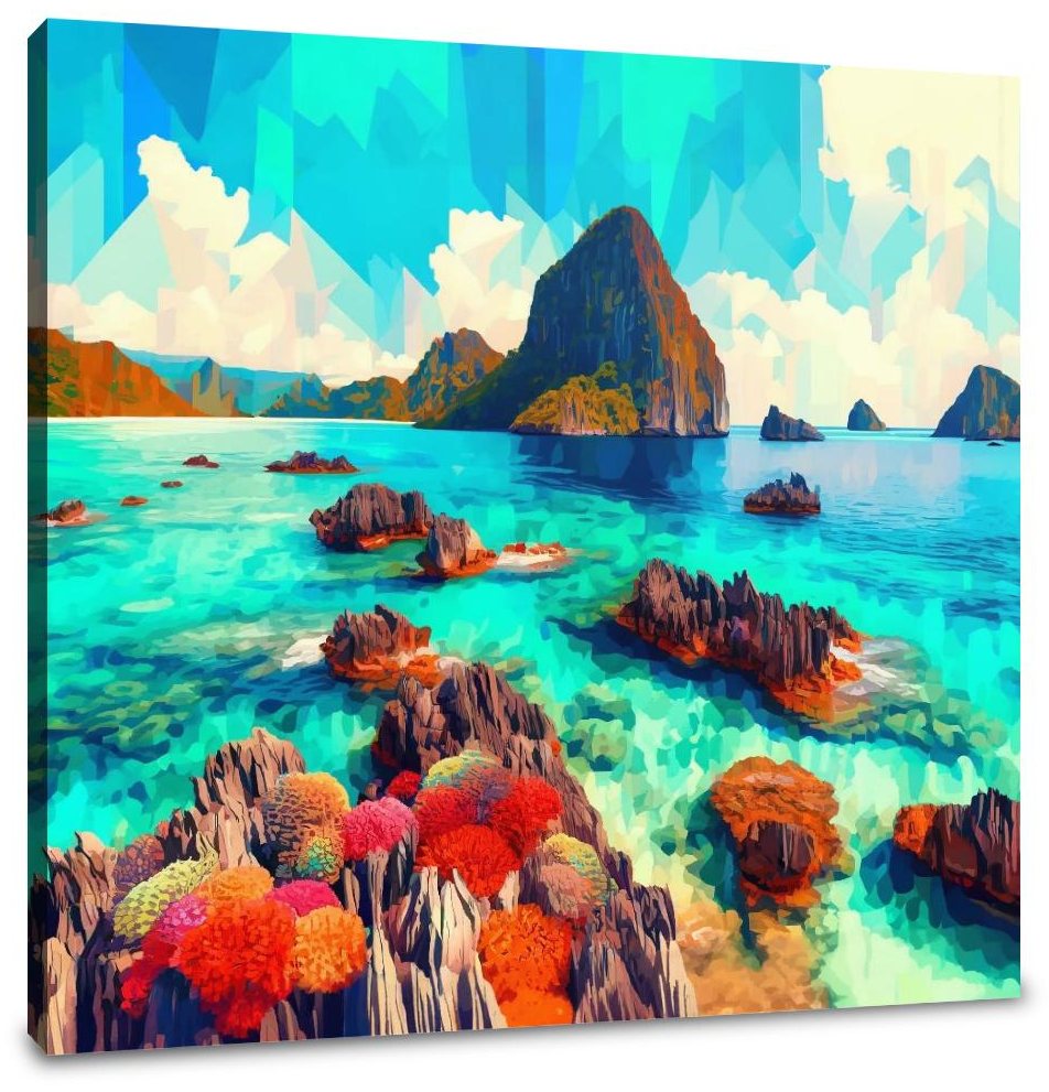 Coral Reef Vibrance Canvas