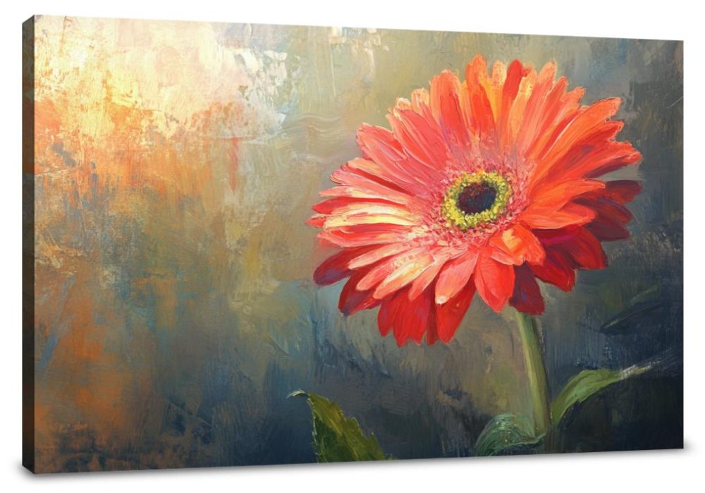 Gerbera in Light Canvas