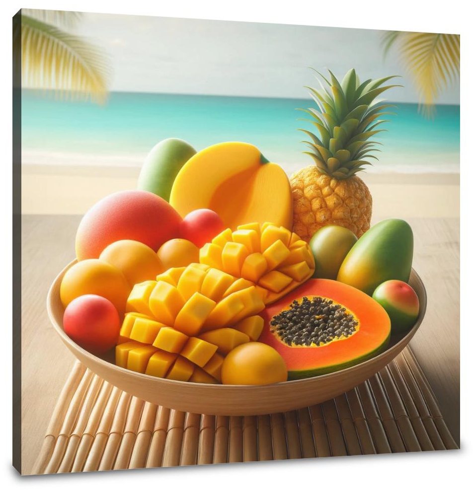Tropical Fruit Medley Canvas