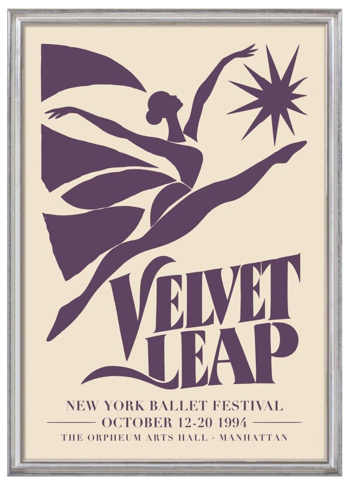 Velvet Leap Ballet Poster Print