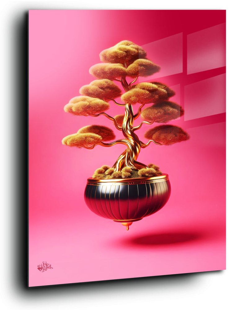 Bonsai GOLD pink.