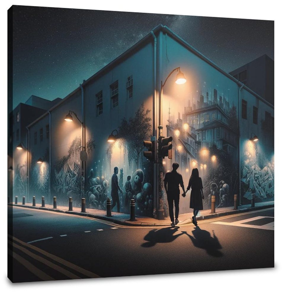 Midnight Mural Walk Canvas