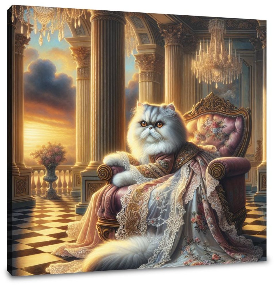 Regal Persian Throne Canvas