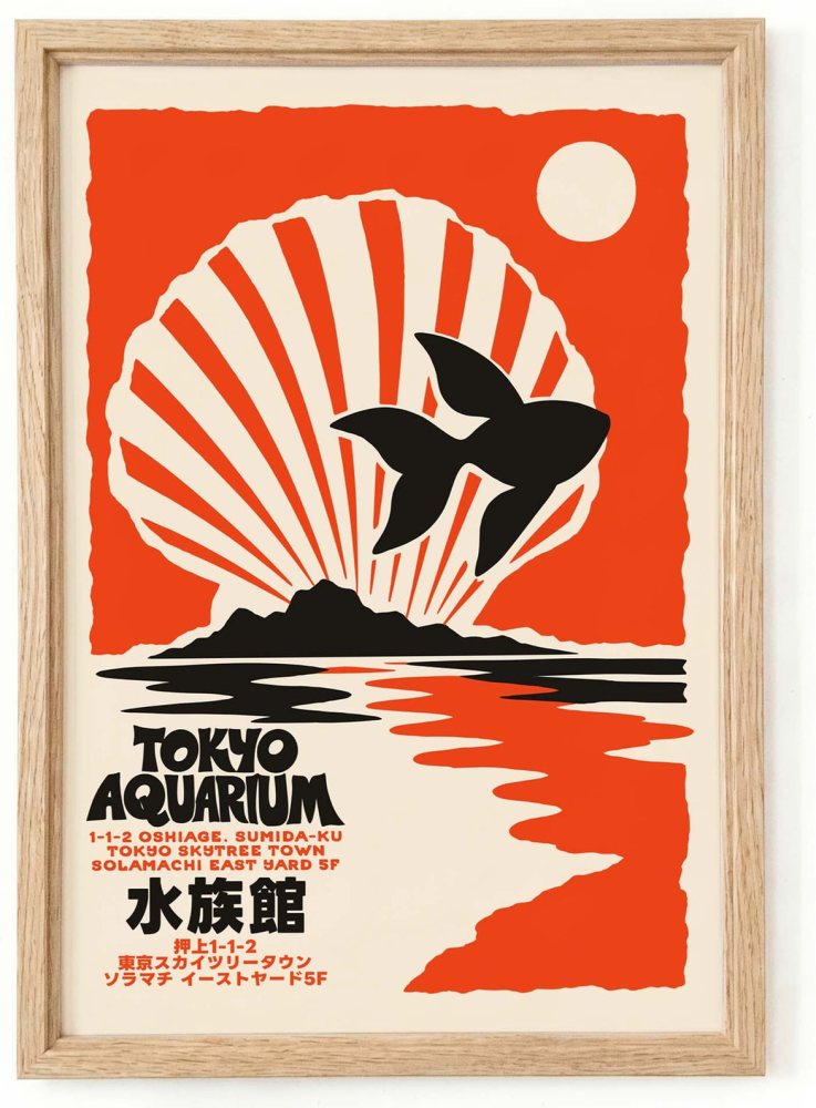 Tokyo Aquarium Whale Poster Print