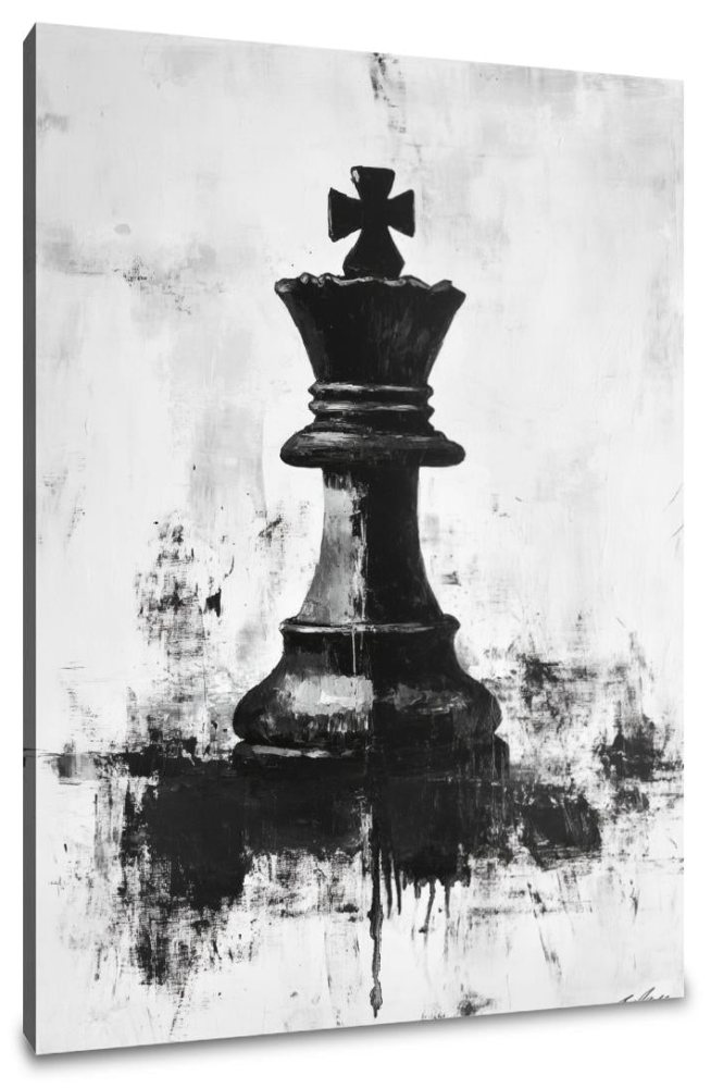 Chessboard Contemplation Canvas