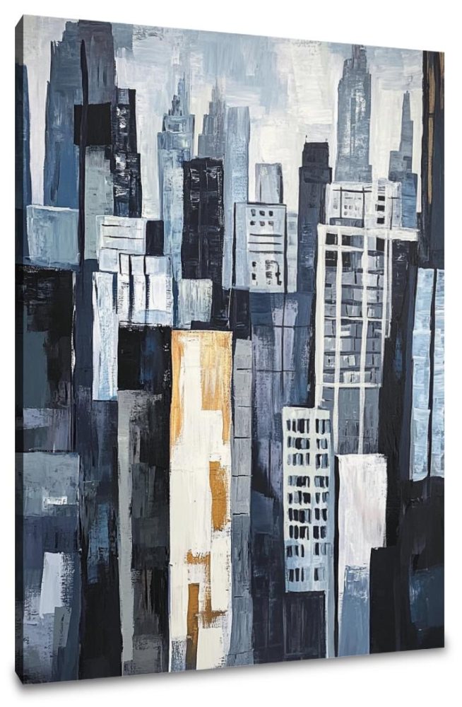 Geometric Skyscrapers Canvas
