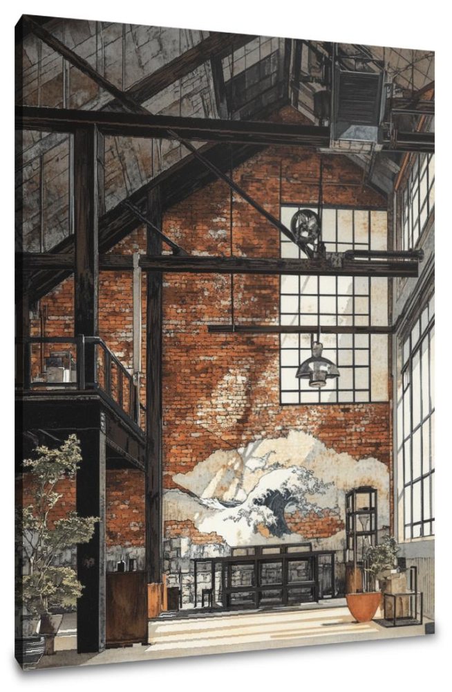 Industrial Loft Serenity Canvas