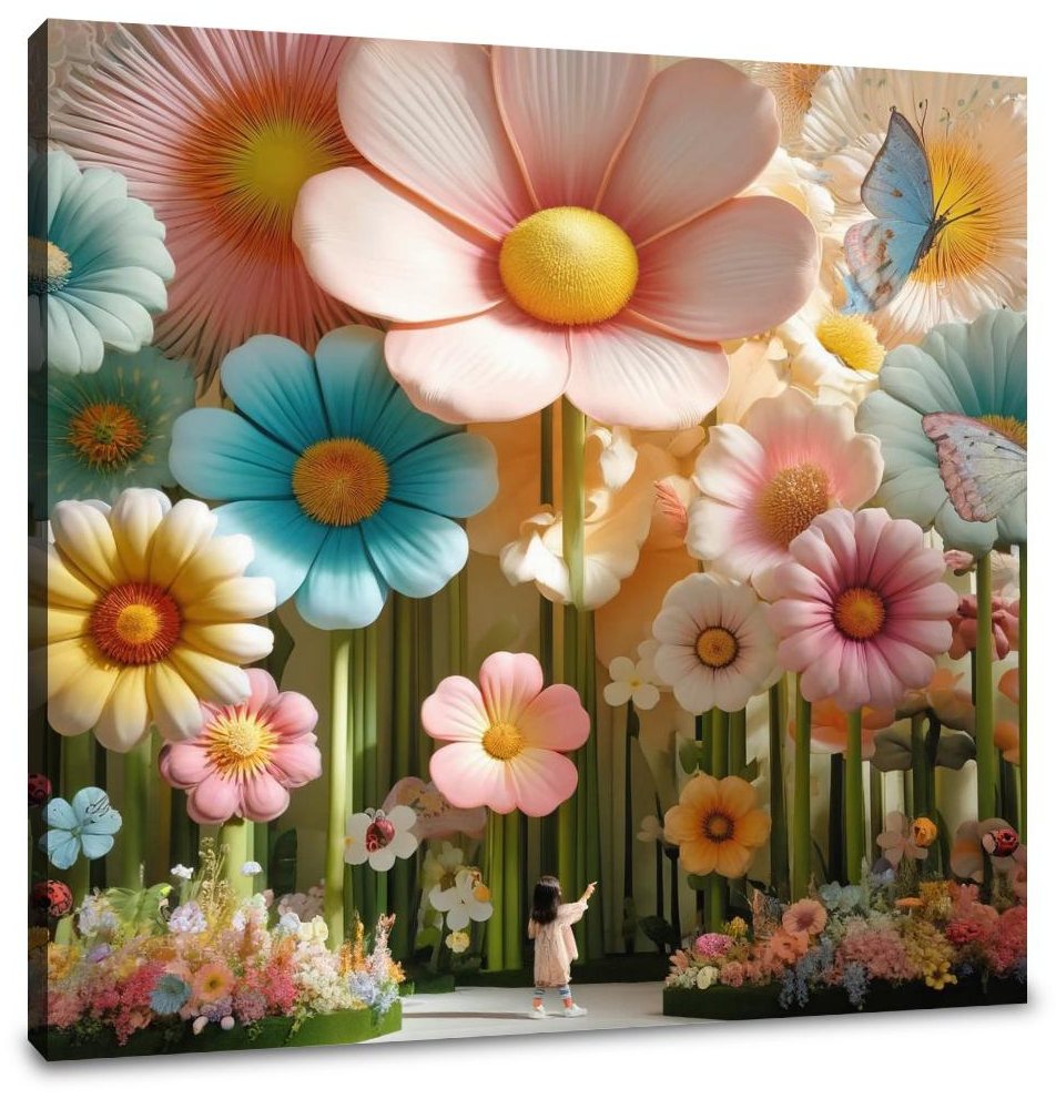Whimsical Garden Canvas