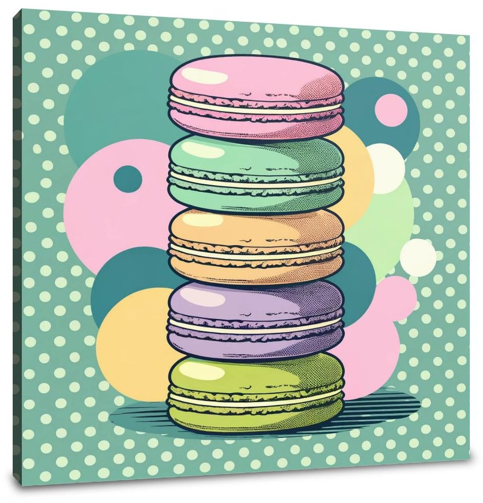 Sweet Macarons Canvas