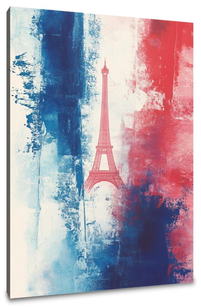 Eiffel Glow Flag Canvas