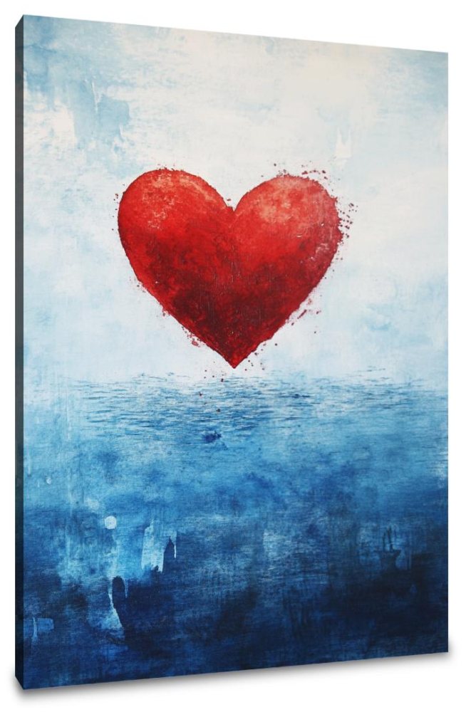 Crimson Heart at Ocean Canvas