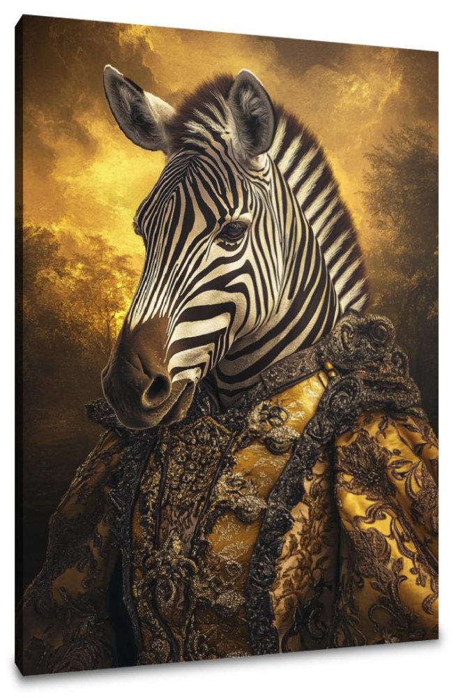 Majestic Monarch Zebra Canvas