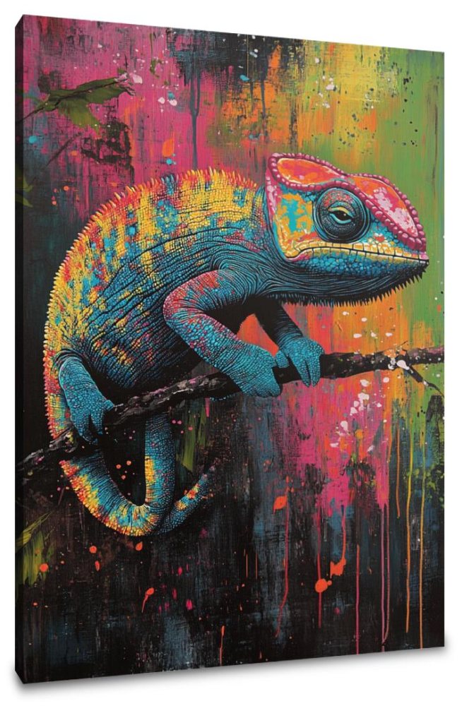 Chameleon Colour Dance Canvas