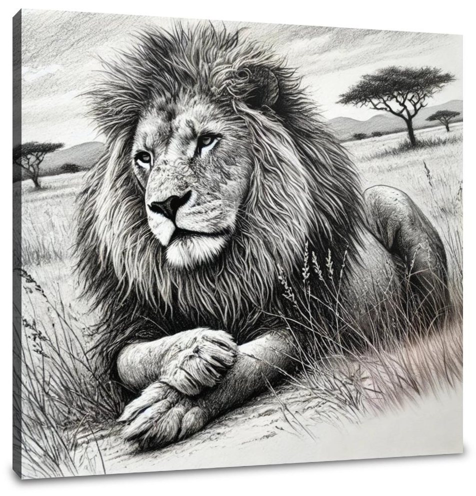 Serene Savannah Majesty Canvas