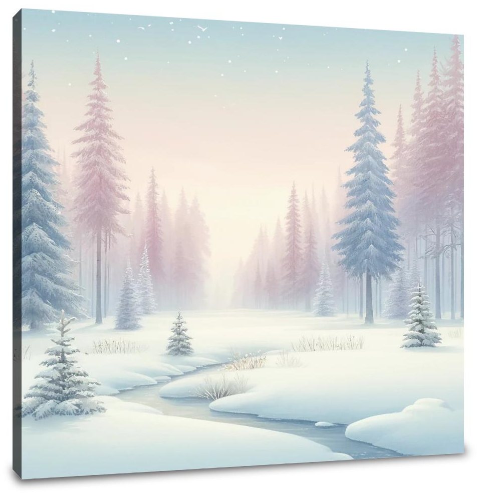 Winter Forest Tranquility Canvas