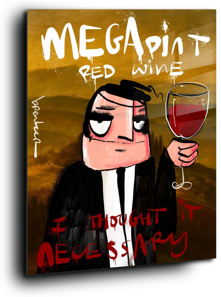 Megapint red wine