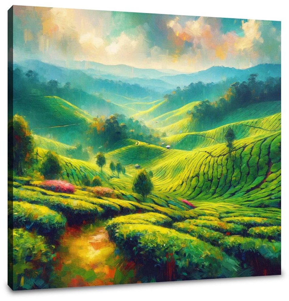 Cameron Highlands Tea Fields Canvas