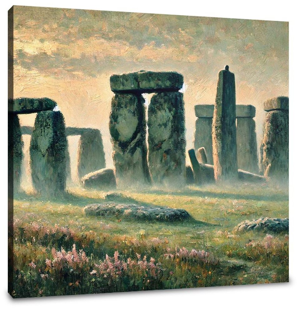Stonehenge Dawn Canvas