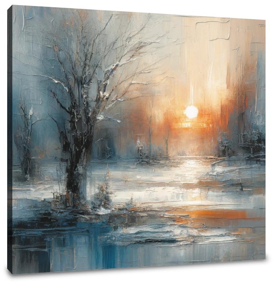 Winter Solitude Symphony Canvas