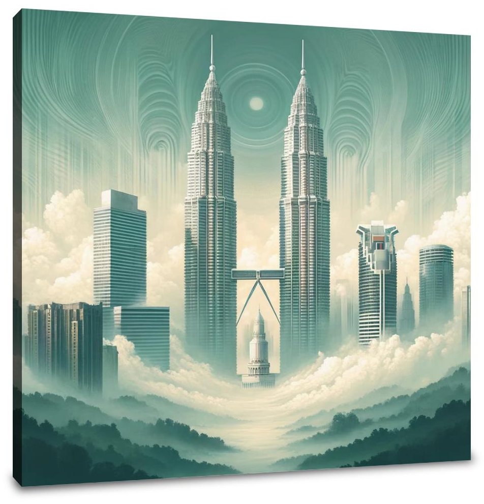 Ethereal Towers Canvas