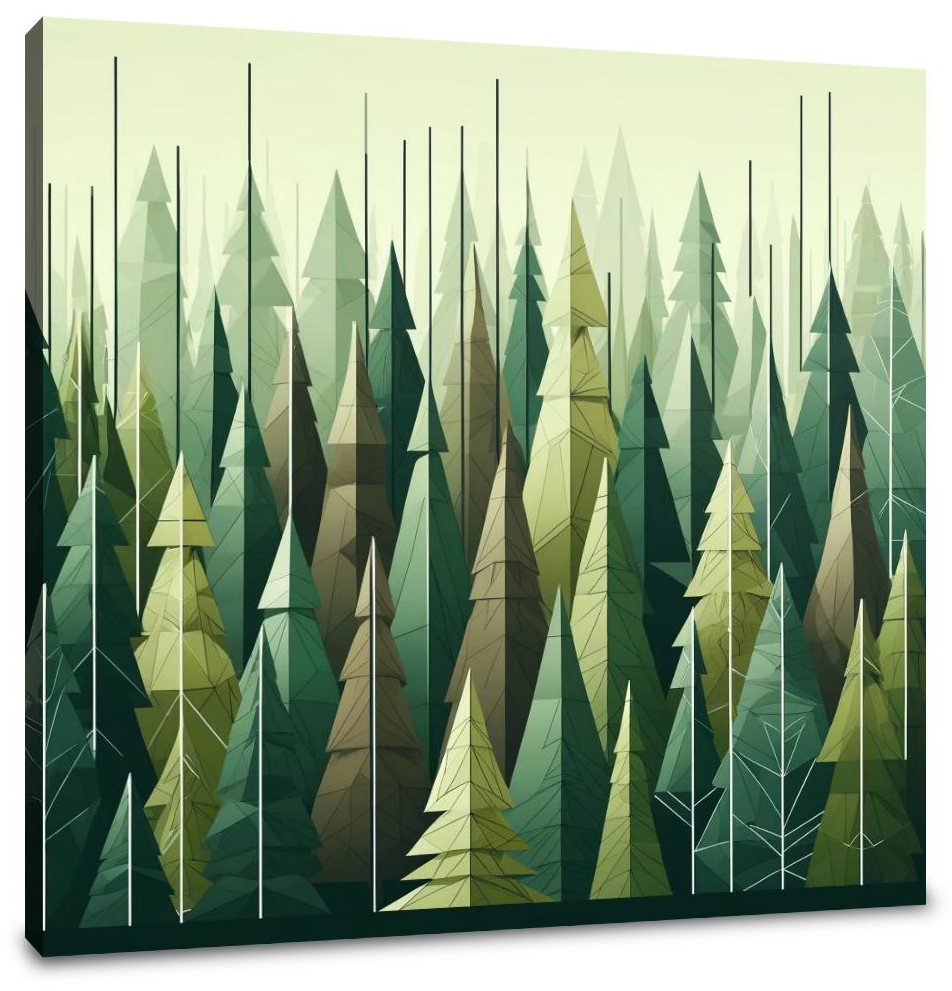 Forest Geometry Canvas