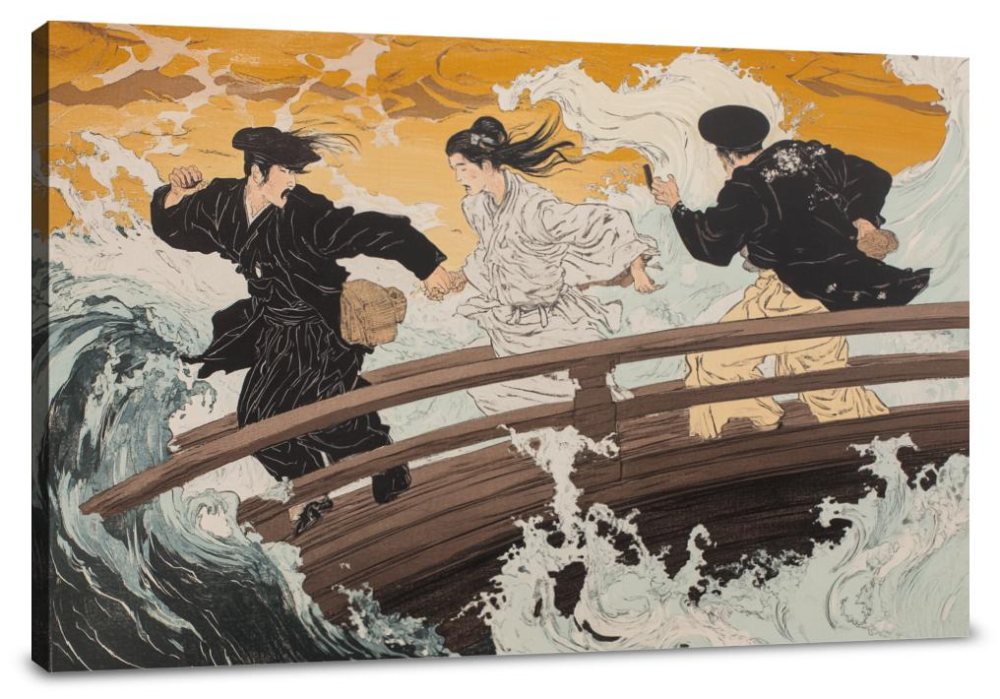 Gale-Struck Travellers Canvas